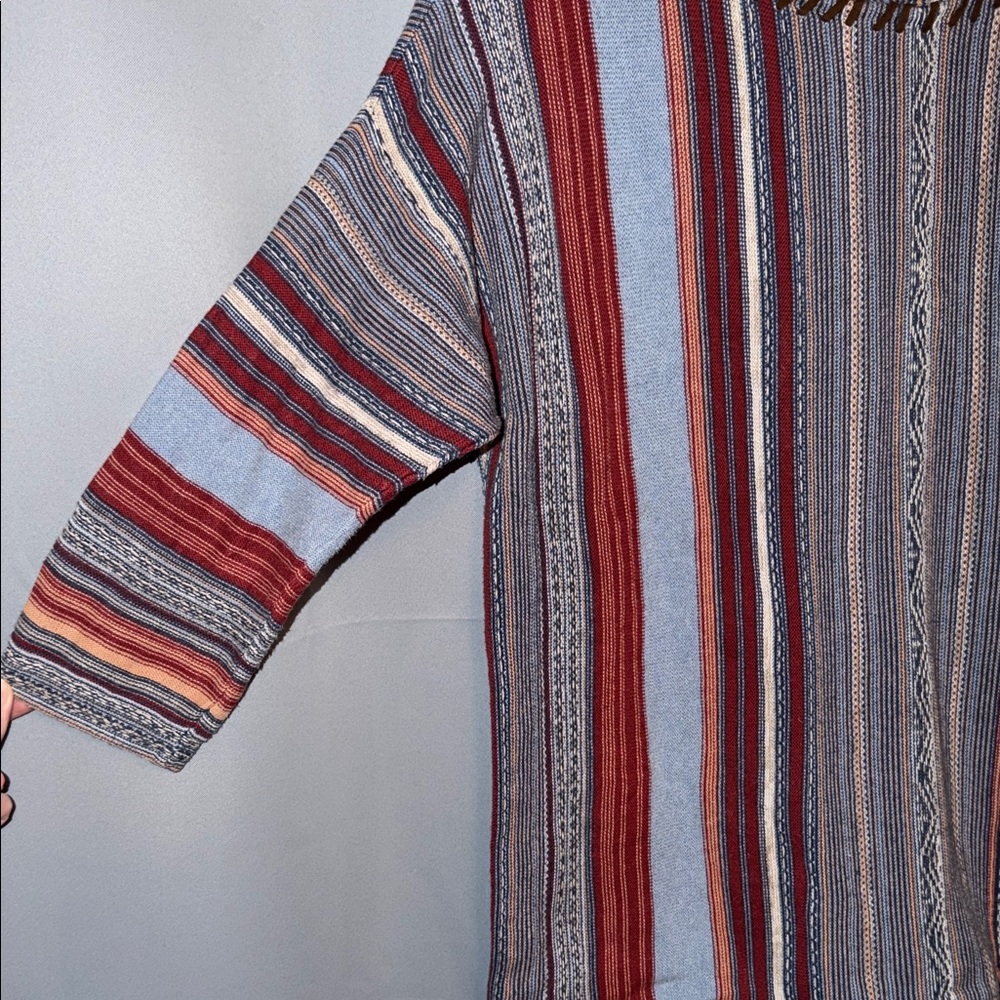 Chaps Bohemian Western Knit 3/4 Sleeve Cotton Blend Vintage Womens Tee Size XL - Picture 3 of 8